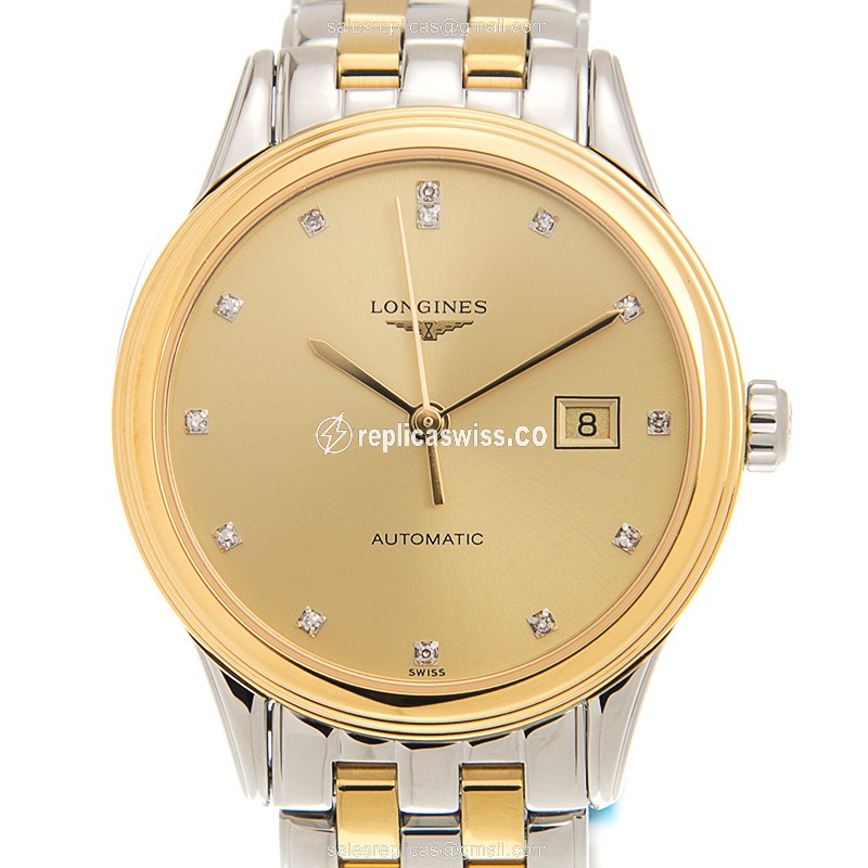 Luxurious Longines L4.374.3.37.7 Replica Watch in PVD Gold, Automatic Movement & Elegant Gold Case