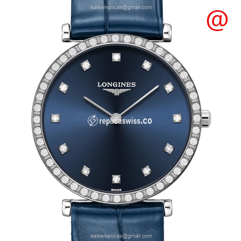 Luxurious Longines L4.523.0.97.2 LA GRANDE Replica with Blue Quartz Movement Steel Case Watch