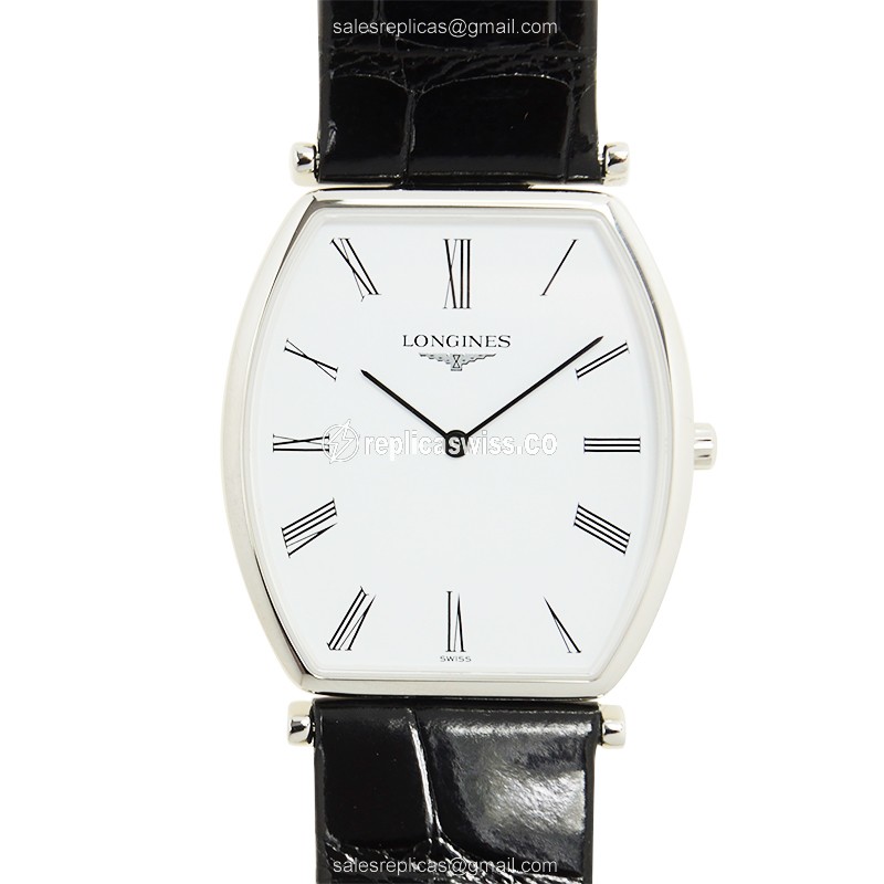 Luxurious Longines L4.705.4.11.2 LA GRANDE Replica in White Dial Stainless Steel Case Watch