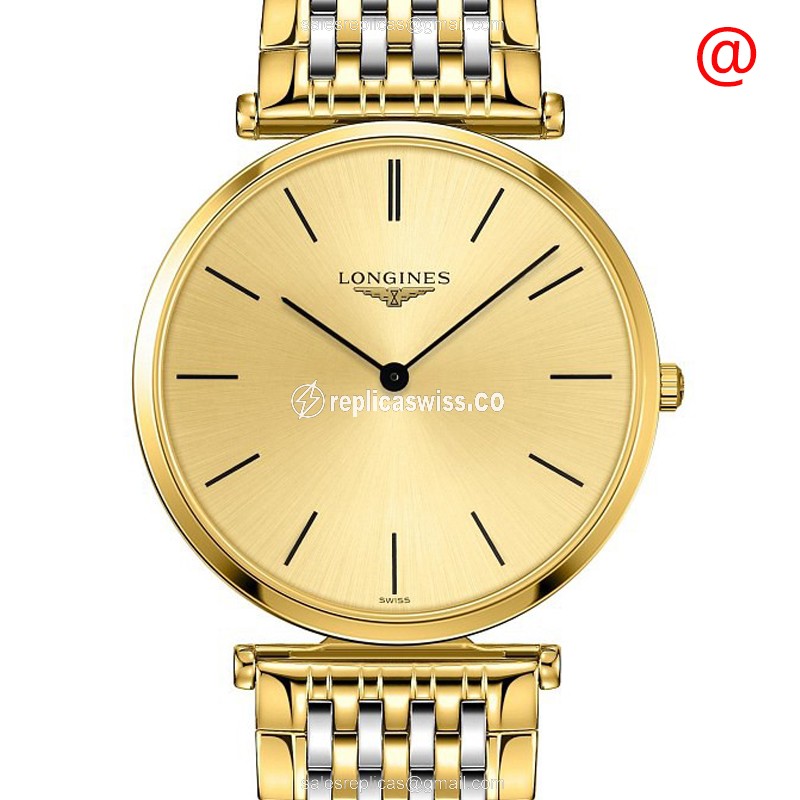 Luxurious Longines L4.755.2.32.7 Replica in 18K Gold, Precision Quartz Movement, Exquisite Gold