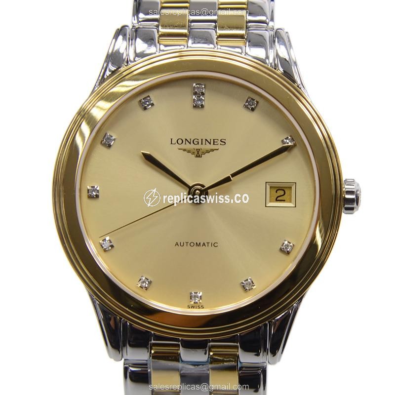 Luxurious Longines L4.774.3.37.7 Replica in Gold PVD, Automatic Movement & Sapphire Crystal Watch