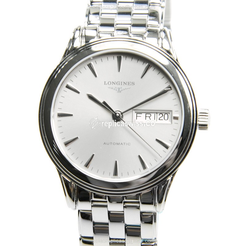 Luxurious Longines L4.799.4.72.6 Replica with Silver Dial Automatic Movement Watch