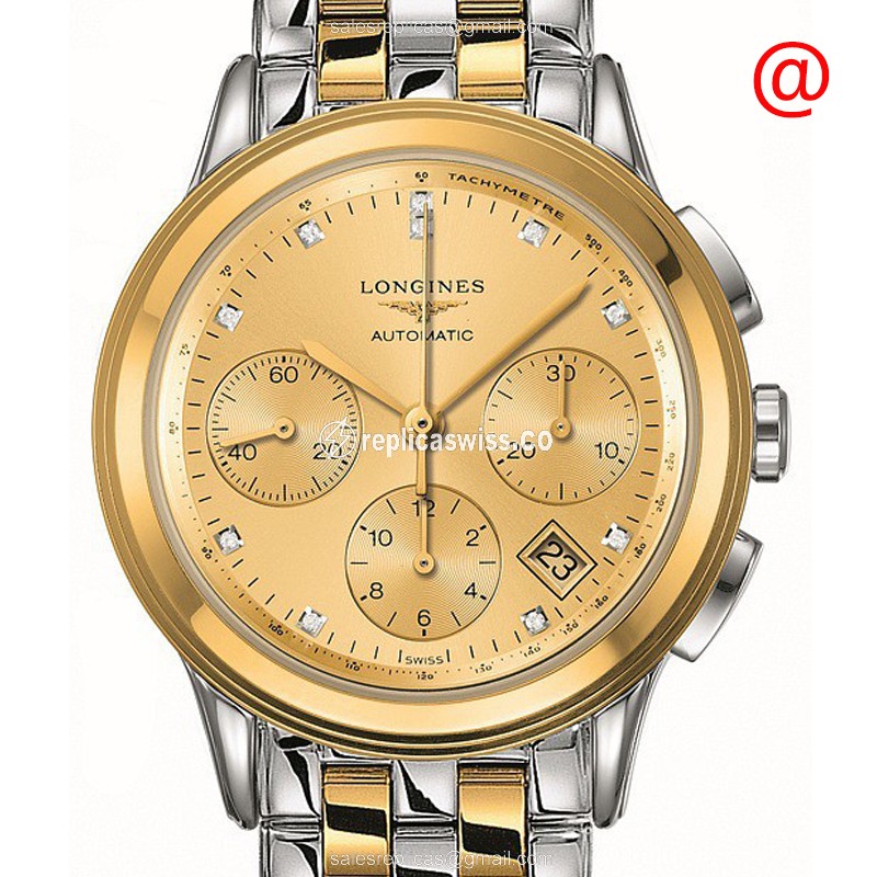 Luxurious Longines L4.803.3.37.7 Replica in 18kt Gold Steel with Automatic Movement Watch