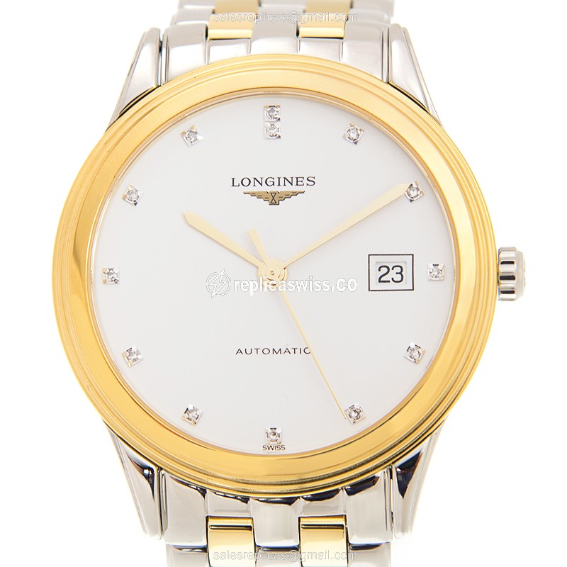 Luxurious Longines L4.874.3.27.7 Replica in White Dial Steel Case Watch
