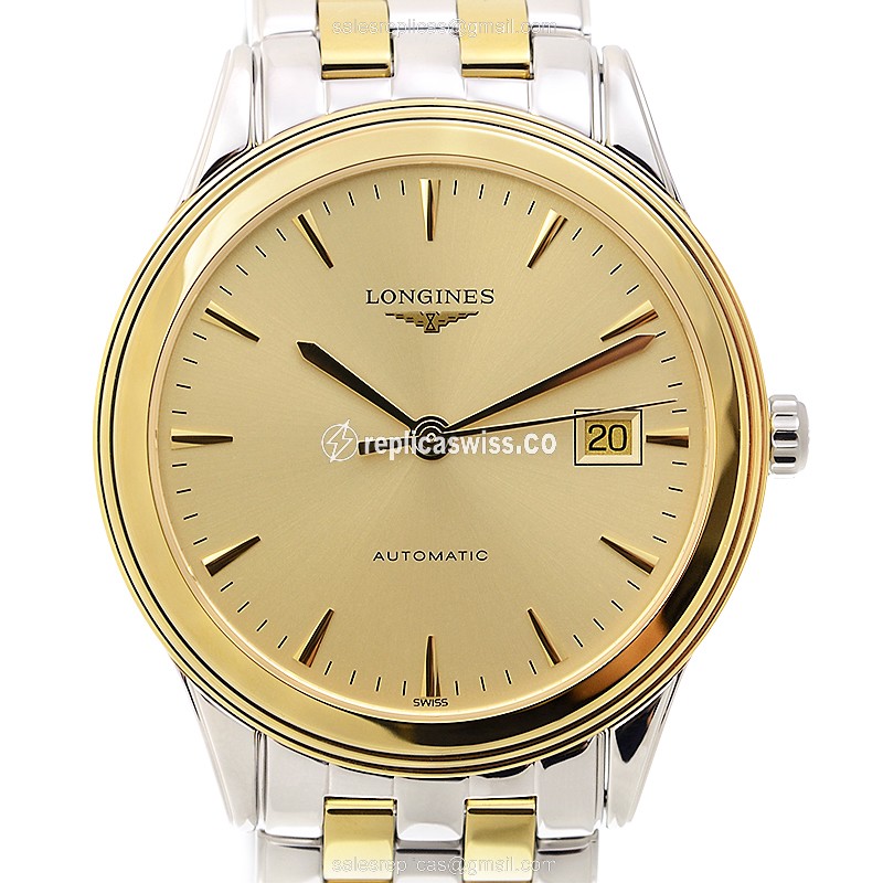 Luxurious Longines L4.874.3.32.7 Replica in Gold-Plated Case & Automatic Movement Watch