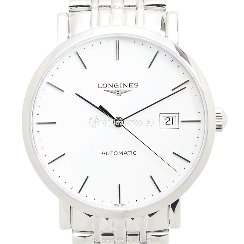 Luxurious Longines L4.910.4.12.6 Replica in Stainless Steel, Automatic Movement & White Dial Watch