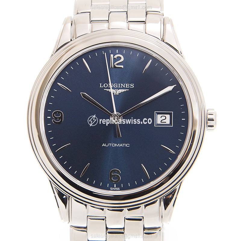 Luxurious Longines L4.974.4.96.6 Replica with Blue Dial Stainless Steel Case Watch