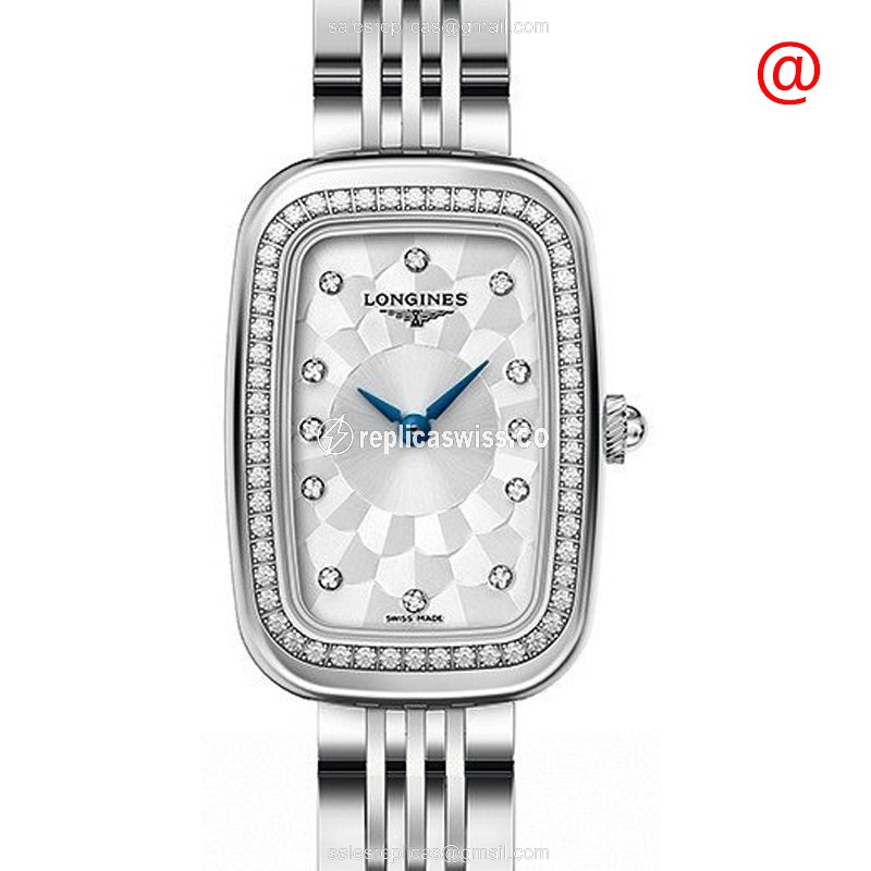 Luxurious Longines L6.140.0.77.6 Equestrian Quartz Watch | Silver Dial, Polished Stainless Steel &