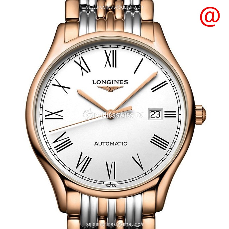 Luxurious Longines Lyre Replica in White Dial & 18kt Steel, Automatic Movement Watch
