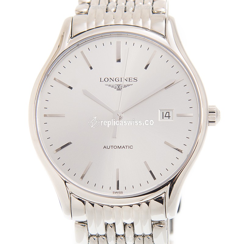 Luxurious Longines Lyre Replica Watch in Stainless Steel | Automatic Movement & Silver Dial