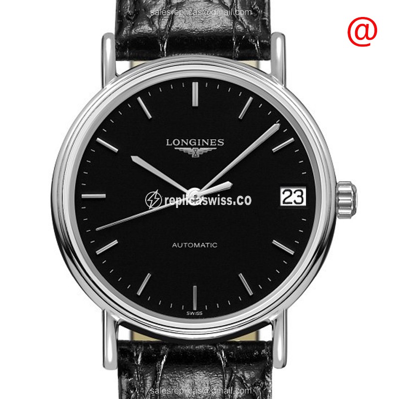 Luxurious Longines Presence Replica in Black Dial & Stainless Steel Case, Automatic Movement Watch