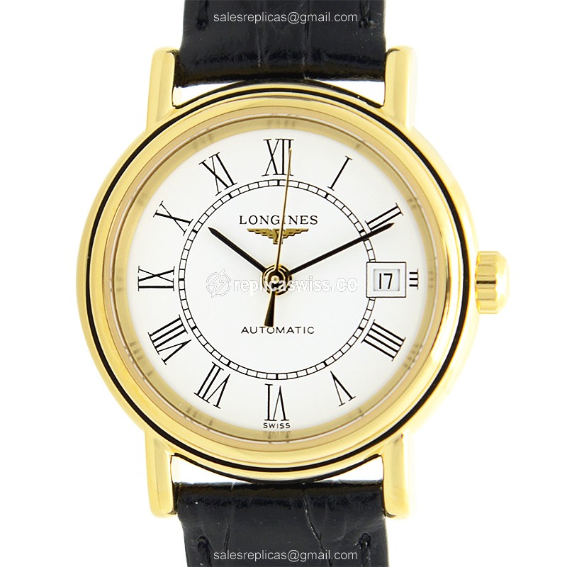 Luxurious Longines Presence Replica in White Dial Stainless Steel Case, Automatic Movement Watch