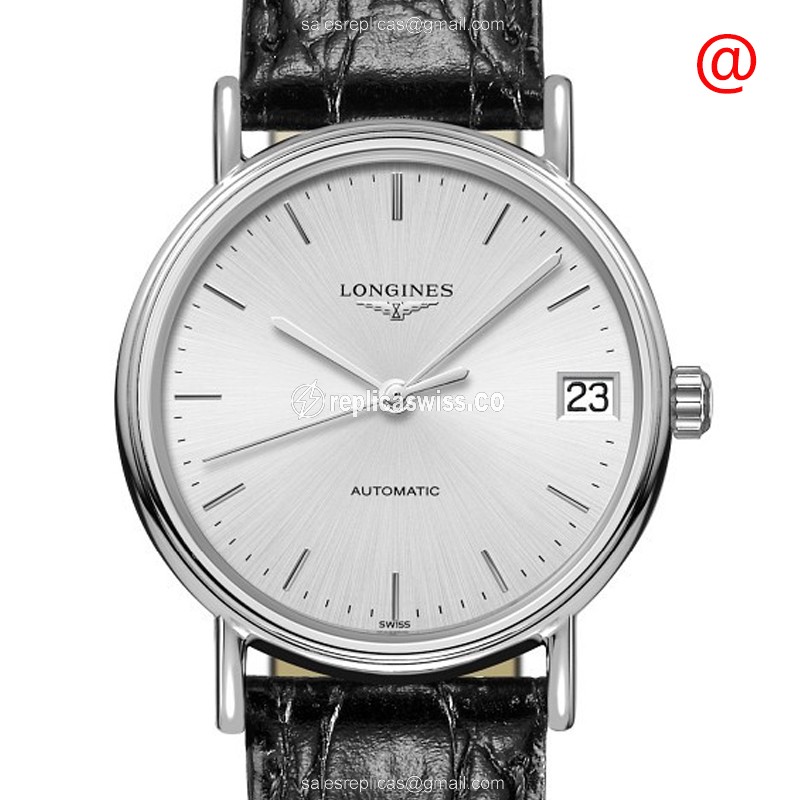 Luxurious Longines Presence Replica with Automatic Movement Silver Dial Watch