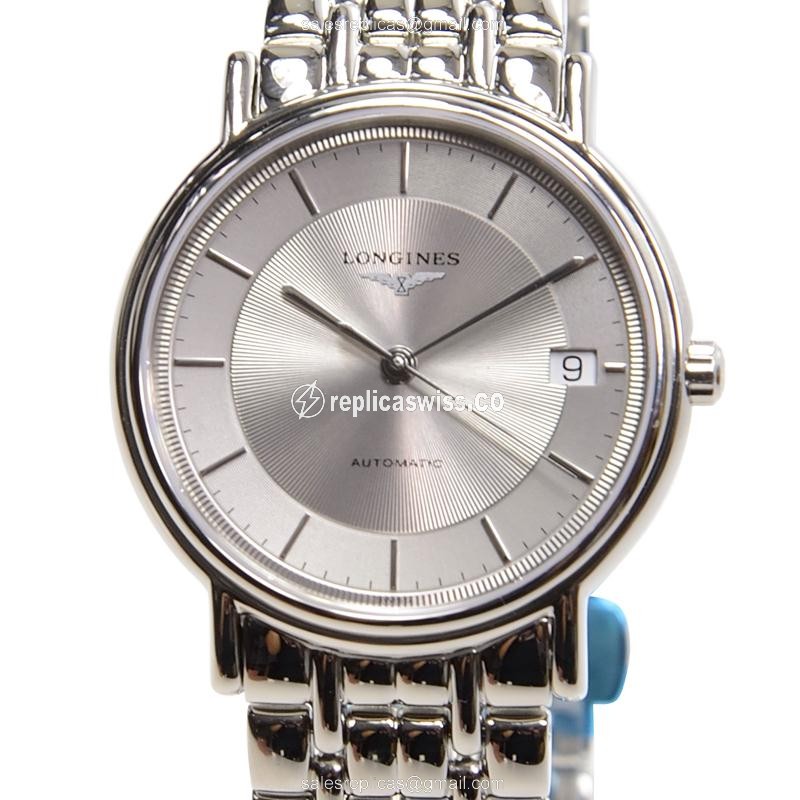 Luxurious Longines Presence Replica with Automatic Movement Stainless Steel Case Watch