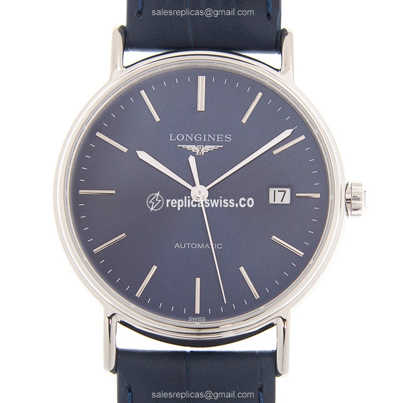Luxurious Longines Presence Replica with Blue Dial Automatic Movement Watch