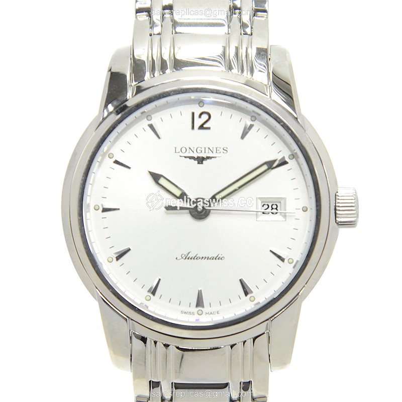 Luxurious Longines Saint Imier Replica, Automatic Movement, Stainless Steel Case & Silver Dial Watch