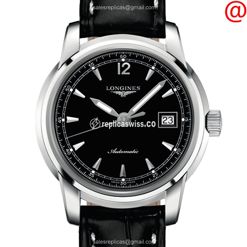 Luxurious Longines Saint Imier Replica in Black Dial & Stainless Steel Case with Automatic Movement