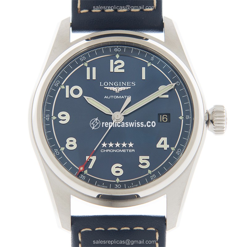 Luxurious Longines Spirit Replica in Stainless Steel & Blue Dial, Automatic Movement Watch