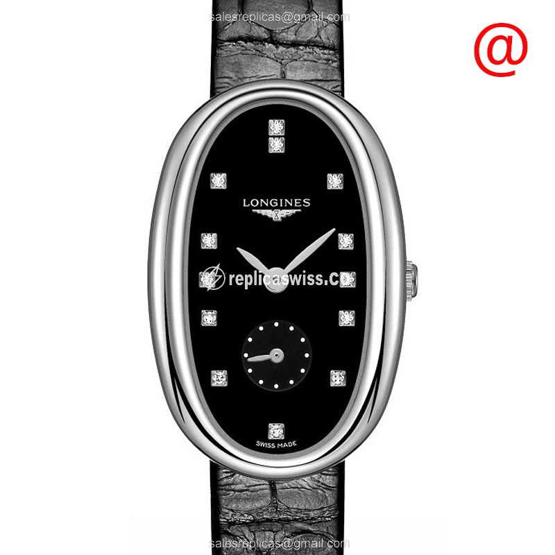 Luxurious Longines Symphonette Replica in Black Dial & Stainless Steel Case with Quartz Movement