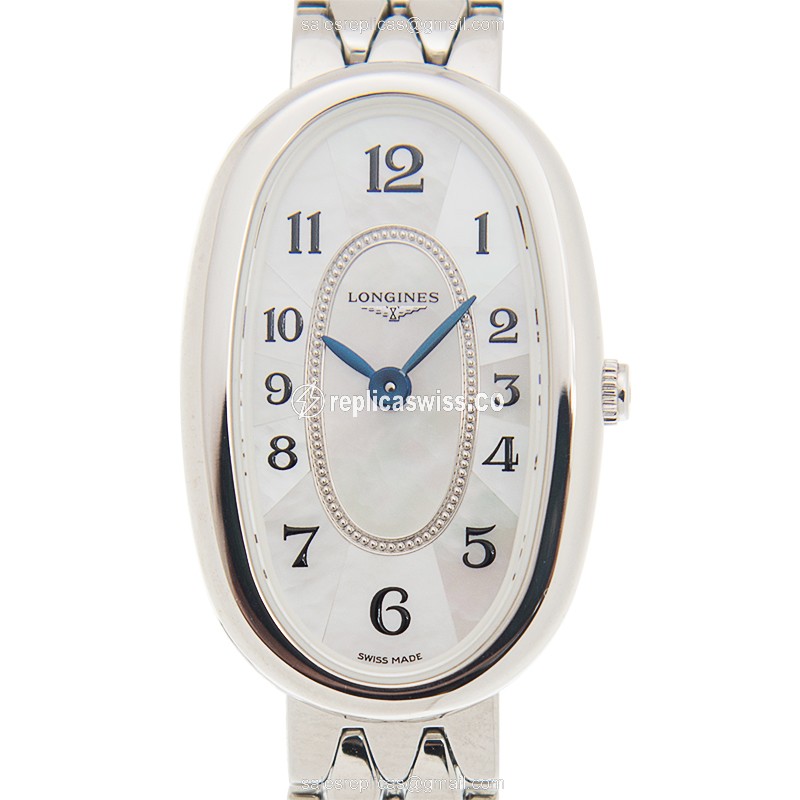 Luxurious Longines SYMPHONETTE Replica in Stainless Steel, White Dial, Automatic Movement Watch