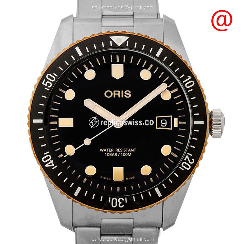 Luxurious Oris 733 Divers Replica in Black Dial Stainless Steel Case with Automatic Movement