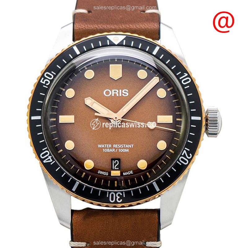 Luxurious Oris 733 Divers Replica with Automatic Movement Bronze Case Watch