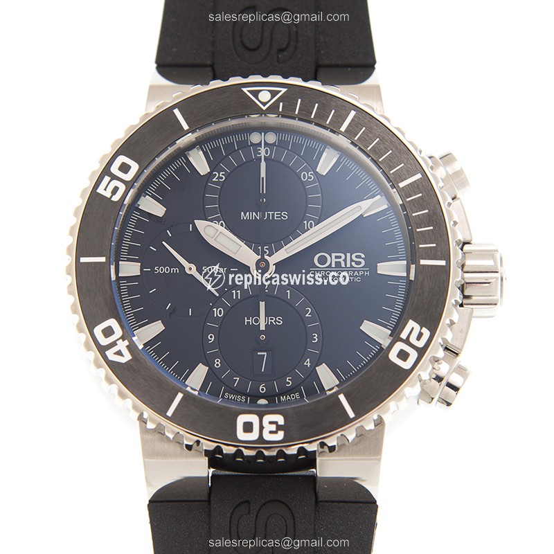 Luxurious Oris Divers Replica with Black Dial & Automatic Movement, Stainless Steel Case Watch