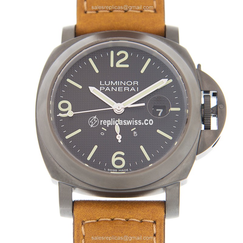 Luxurious Panerai PAM00028 LUMINOR Replica with Black Dial Automatic Movement Watch