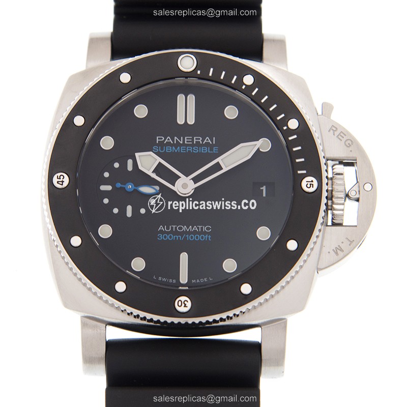 Luxurious Panerai PAM00683 Divers Replica, Automatic Movement, Black Dial & Rubber Strap Watch