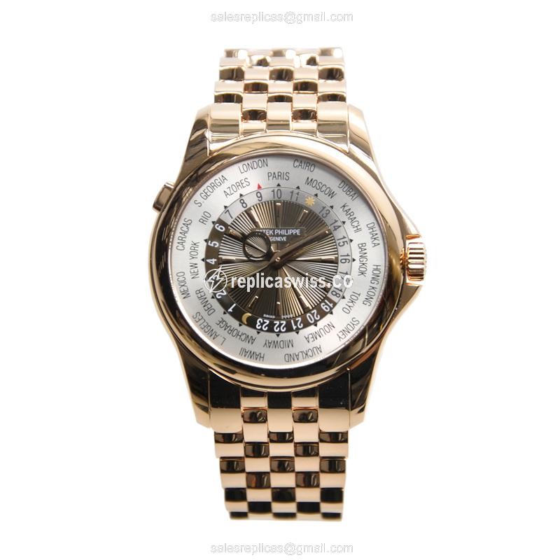 Luxurious Patek Philippe 5130/1R-001 Replica, Automatic Movement, Brown Dial, 18kt Gold Case Watch