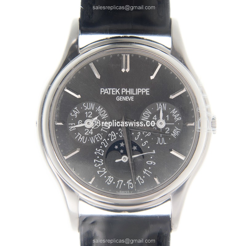 Luxurious Patek Philippe 5140P-017 Replica in Platinum Case, Automatic Movement Gray Dial Watch
