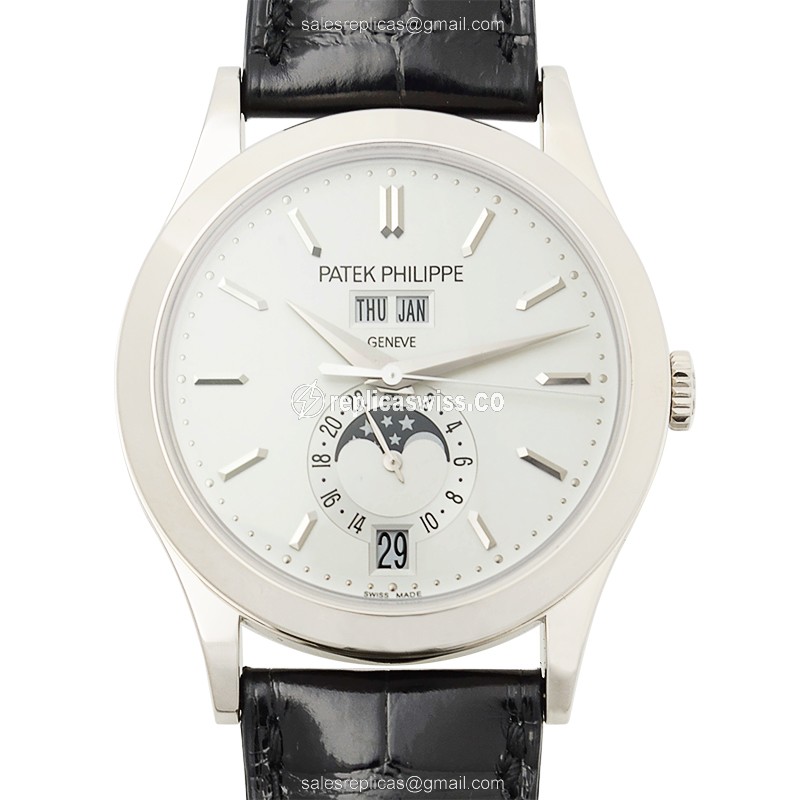 Luxurious Patek Philippe 5396G-011 Replica in 18kt Gold with White Dial & Alligator Strap Watch