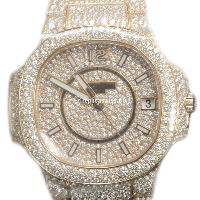 Luxurious Patek Philippe 7021/1R-001 Nautilus Replica in 18kt Rose Gold, Automatic Movement, and