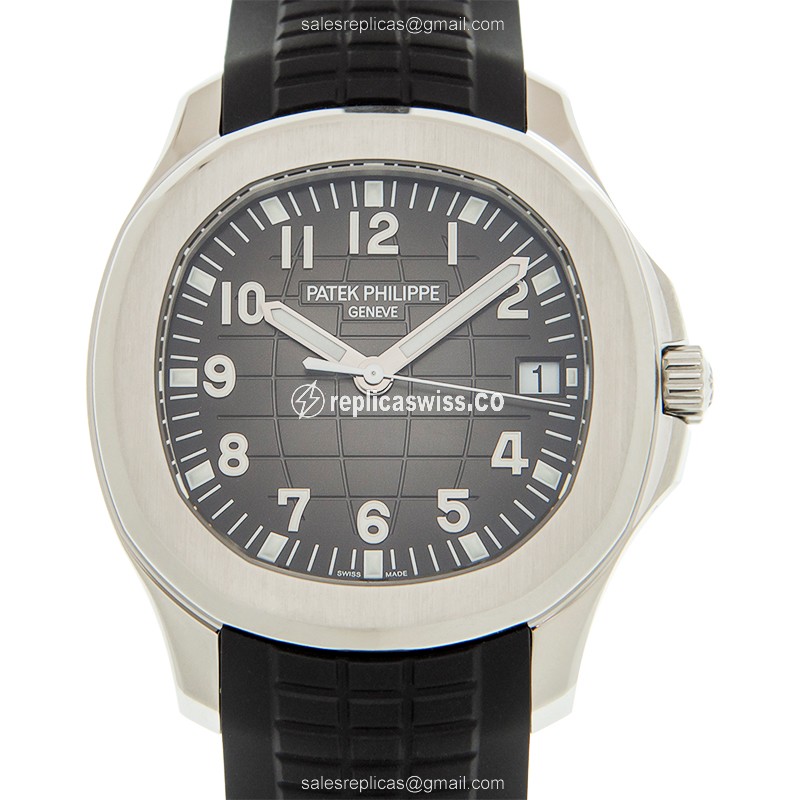 Luxurious Patek Philippe Aquanaut Automatic Watch | Black Dial & Stainless Steel | Genuine Sapphire