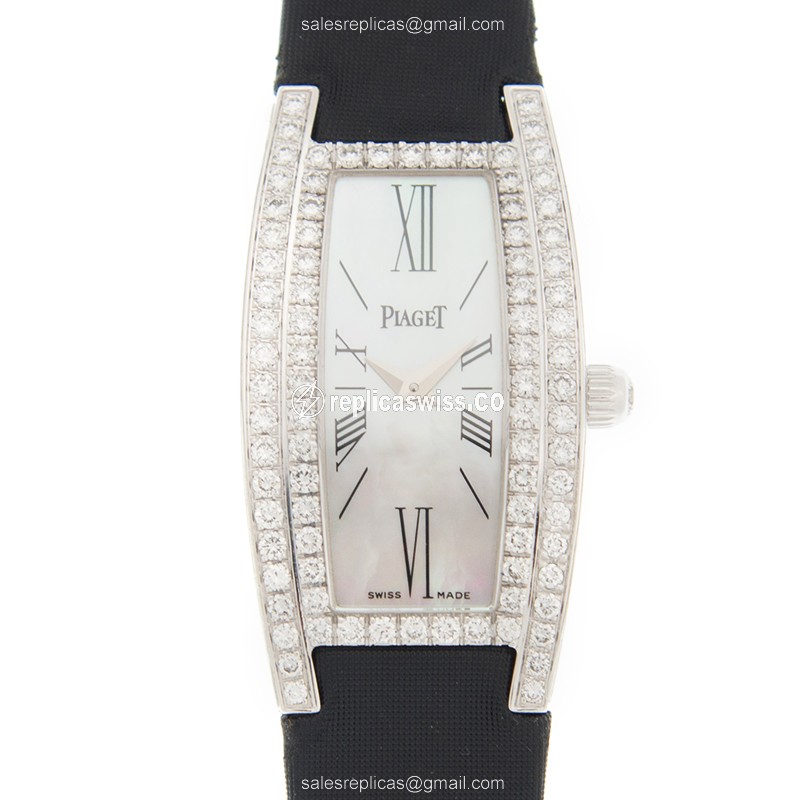 Luxurious Piaget G0A27063 Limelight Replica, White Gold Case, Elegant Quartz Movement Watch