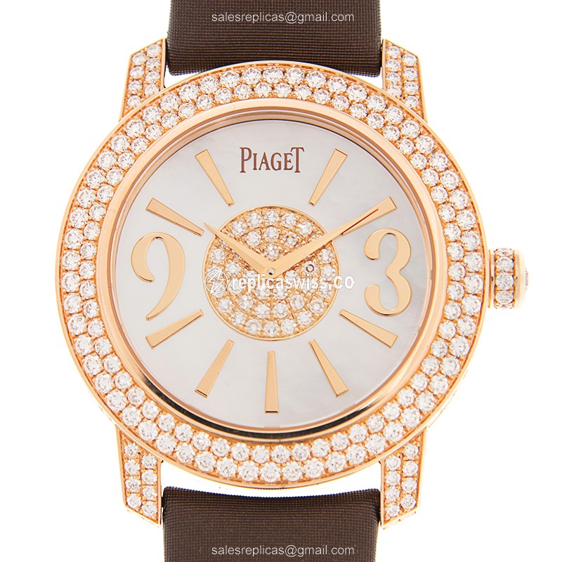 Luxurious Piaget G0A33026 Limelight Replica with White Dial 18kt Gold Case Watch
