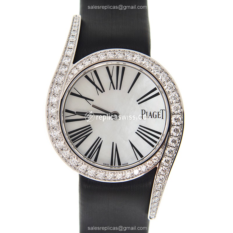 Luxurious Piaget G0A41260 LIMELIGHT Replica in 18kt White Gold with Manual Wind Exquisite