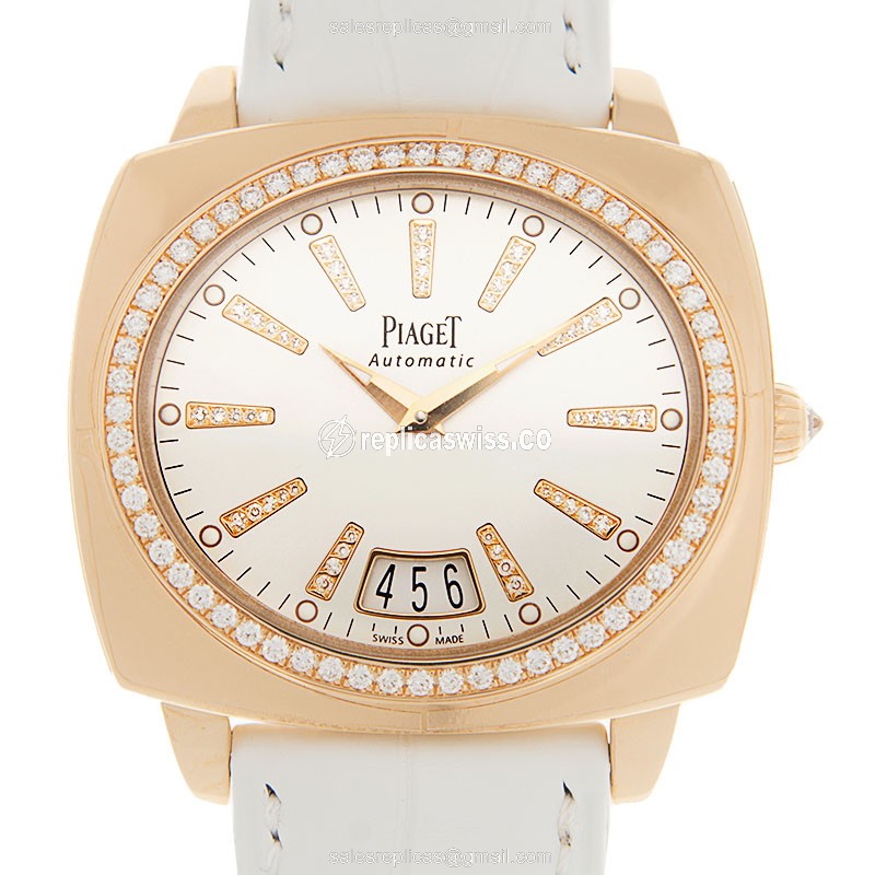 Luxurious Piaget Limelight G0A35093 Replica in 18kt Rose Gold, Automatic Movement & White Dial Watch