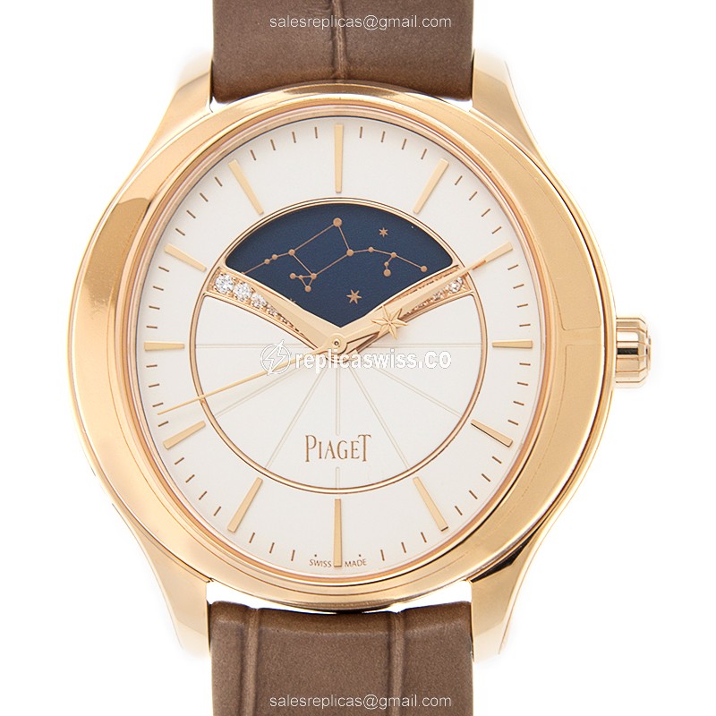 Luxurious Piaget Limelight G0A40110 Replica with White Dial 18kt Rose Gold Case Watch
