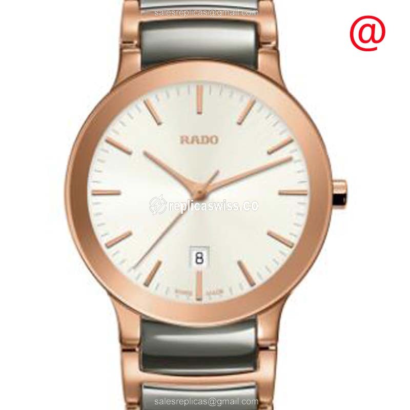 Luxurious Rado Centrix Replica in Beige Dial Stainless Steel, Automatic Movement Watch