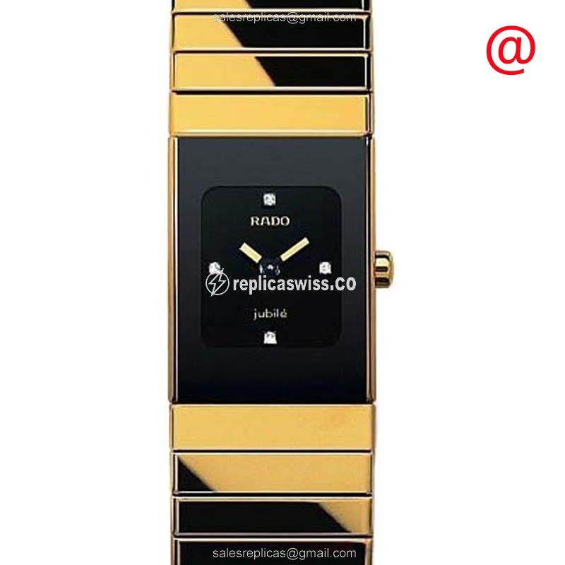 Luxurious Rado Integral Replica Watch with Black Ceramic Dial and石英 Movement