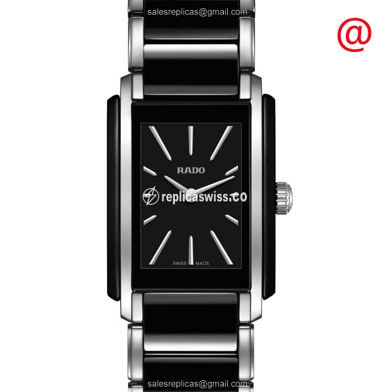 Luxurious Rado R20613162 Integral Replica with Black Ceramic Dial & Swiss Quartz Movement Watch