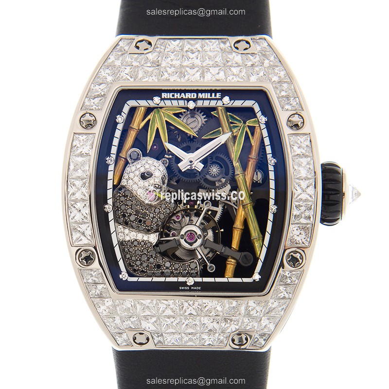 Luxurious Richard Mille RM26-01 Women's Watch | Manual Wind Movement | 18kt White Gold Case