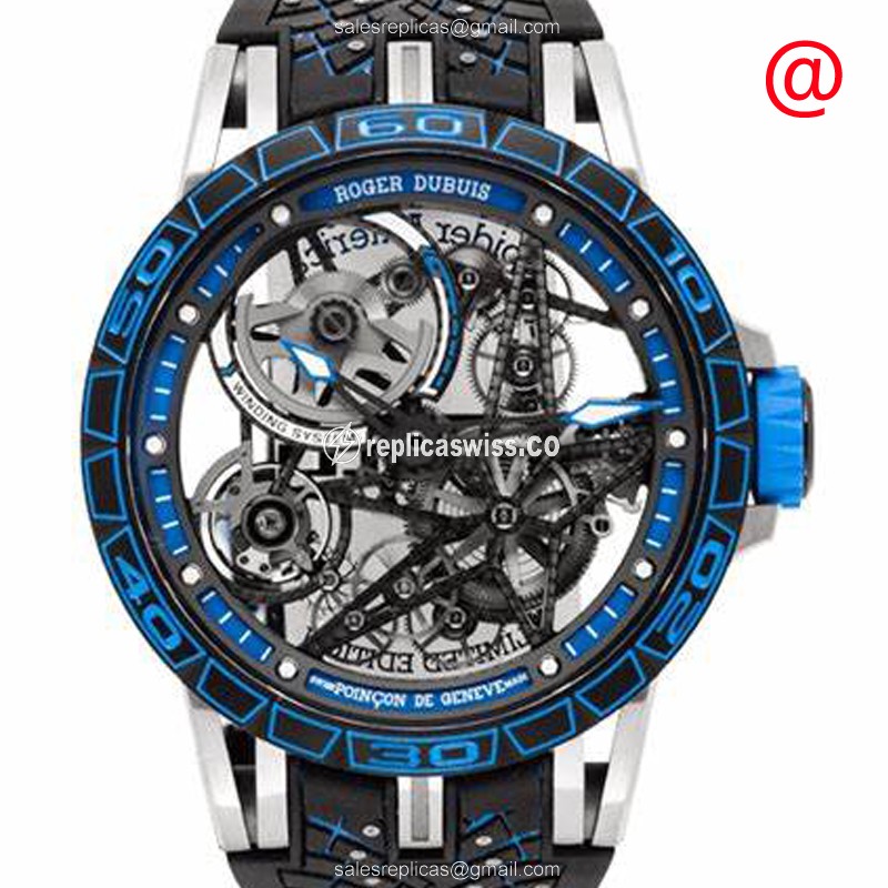 Luxurious Roger Dubuis RDDBEX0857 EXCALIBUR Titanium Replica with Automatic Movement and
