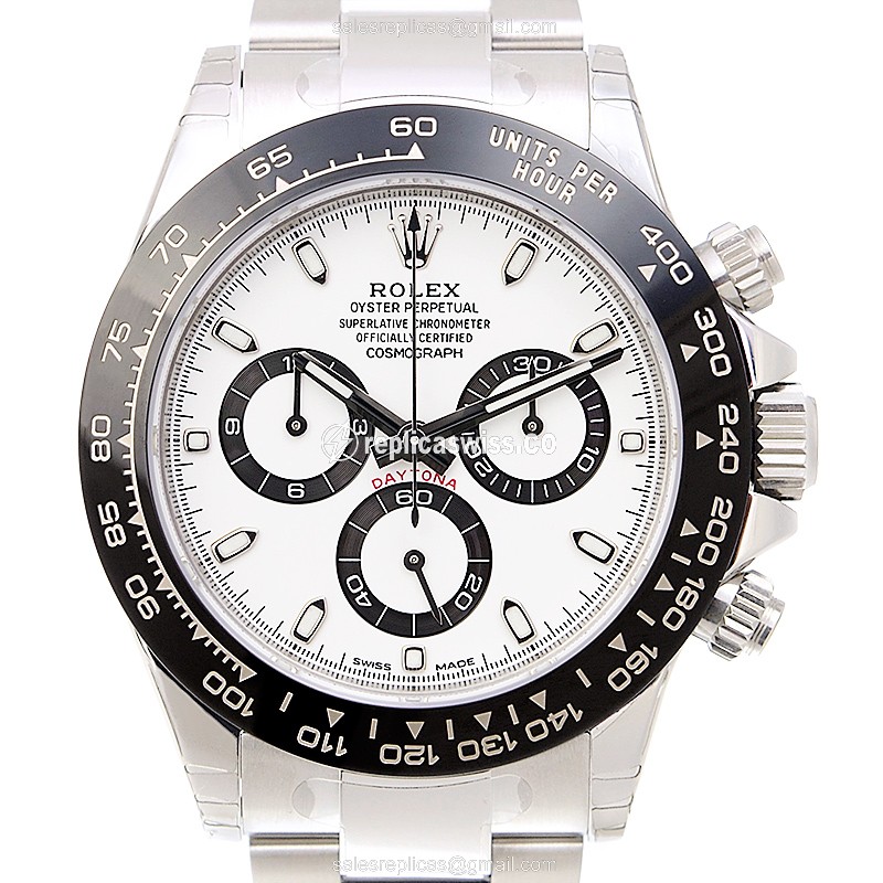 Luxurious Rolex 116500LN-0001 Replica in White Dial & Stainless Steel Case Watch