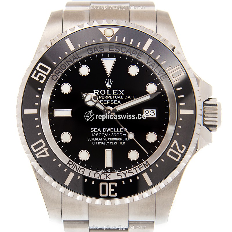 Luxurious Rolex 126660-0001 Deep Sea Replica with Black Dial Automatic Movement Watch