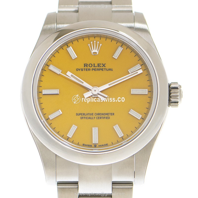 Luxurious Rolex 277200-0005 Replica with Automatic Movement Elegant Yellow Dial Watch
