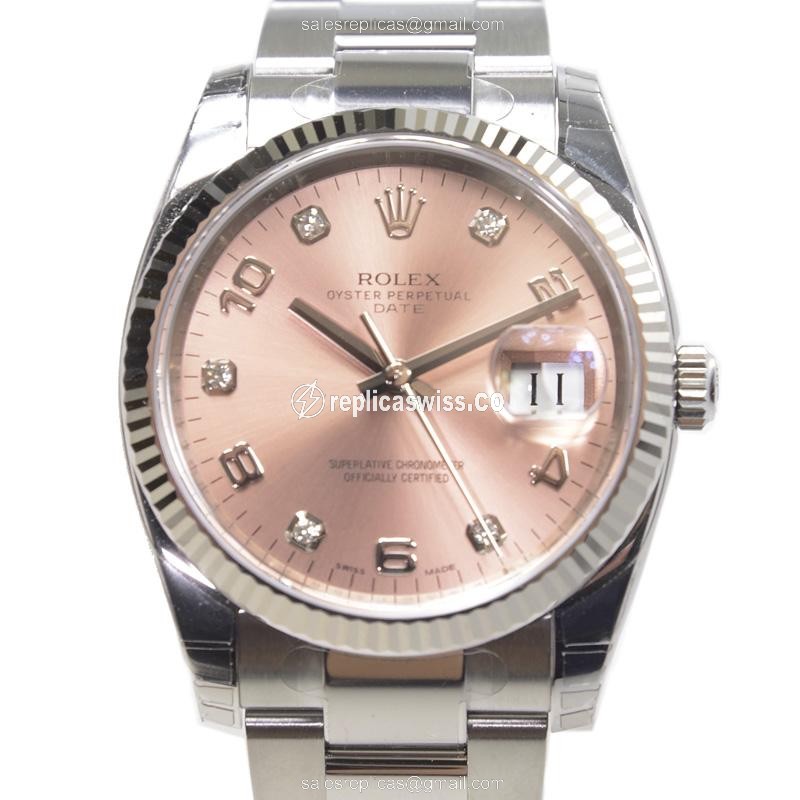 Luxurious Rolex DATEJUST 115234-0009 Replica in 18kt Pink Gold & Stainless Steel, Automatic