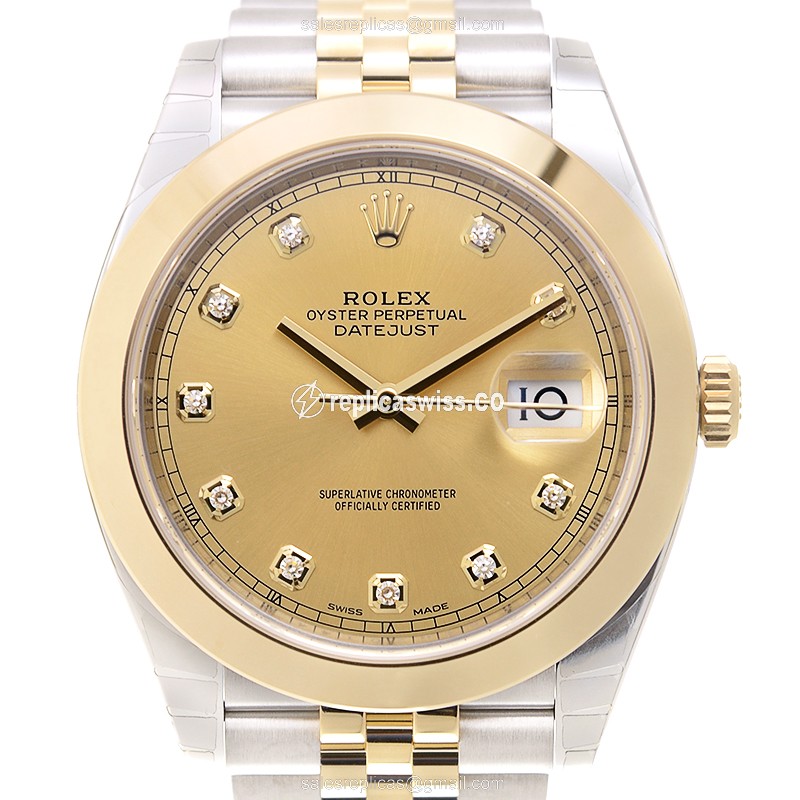 Luxurious Rolex DATEJUST 126303-0012 Replica in 18kt Gold & Steel, Automatic Movement Watch