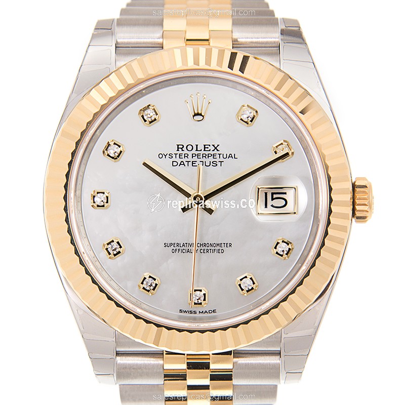 Luxurious Rolex DATEJUST 126333-0018 Replica in White Dial Steel Case Watch